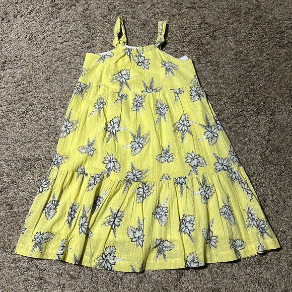 JESSICA SIMPSON Yellow Iris Floral Summer Dress Size 8 - Picture 2 of 8